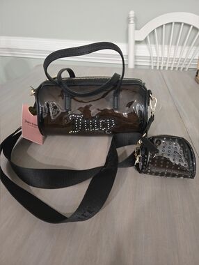 NWT Juicy Couture Soft Serve Mini Barrel Transparent Handbag Purse